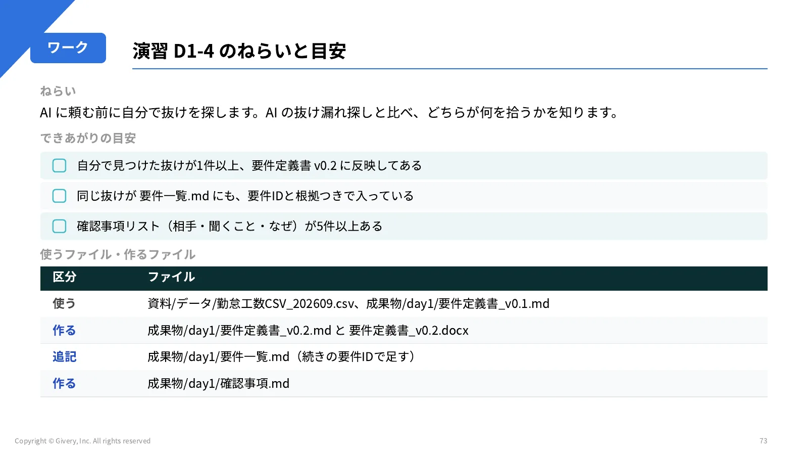 73ページ D1-4 の流れ