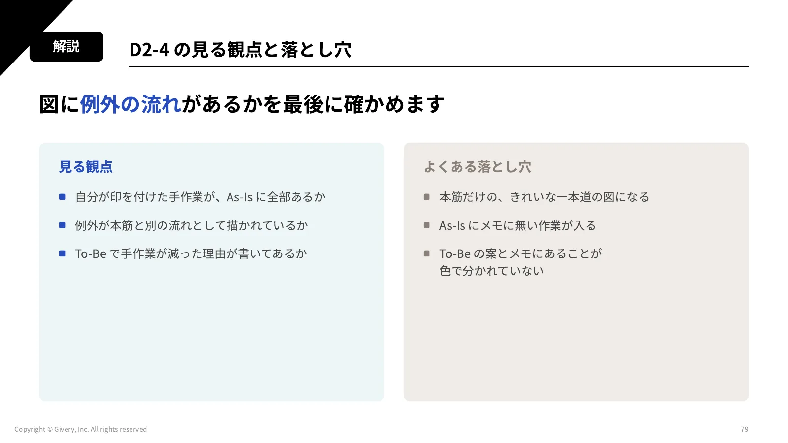 79ページ D2-4 の見る観点と落とし穴