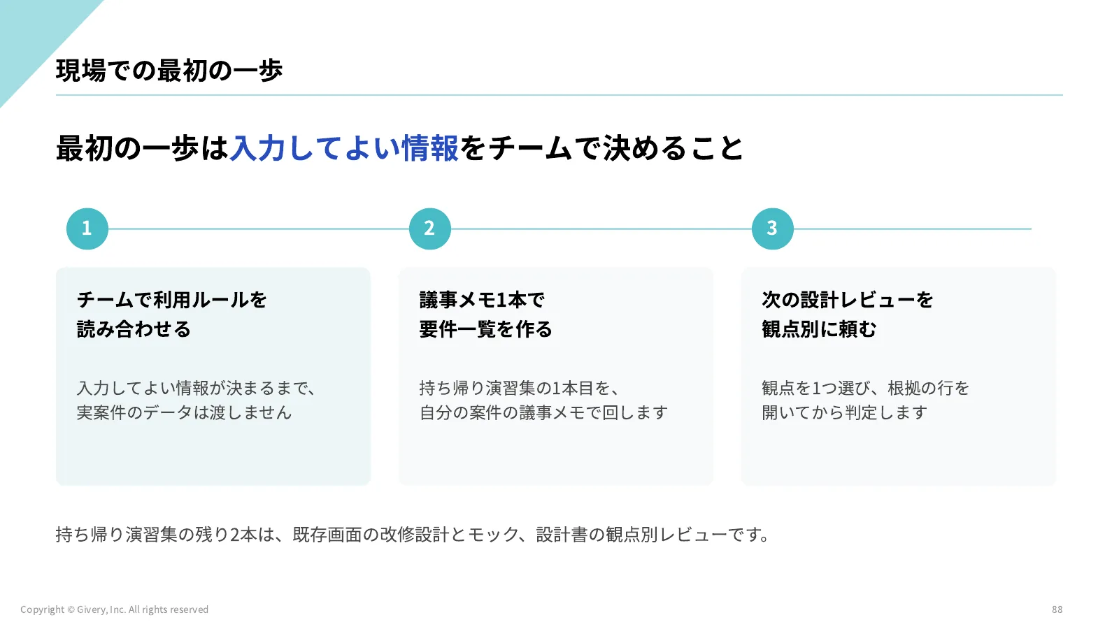 88ページ 現場での最初の一歩